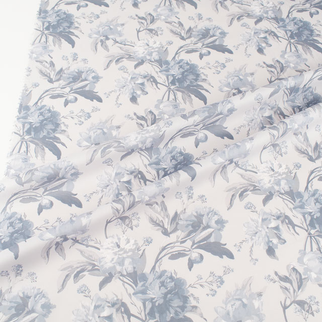 生地 LIBERTY FABRICS リバティ・ファブリックス タナローン 2024SS Onetone Gradation Decadent Blooms デカダント・ブルームス(18-3638232) J24C.グレー 99Zz99j