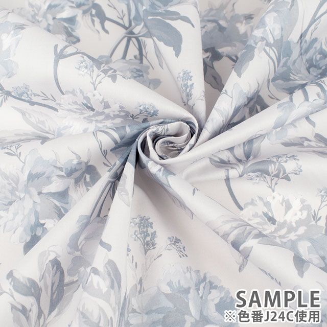 生地 LIBERTY FABRICS リバティ・ファブリックス タナローン 2024SS Onetone Gradation Decadent Blooms デカダント・ブルームス(18-3638232) J24C.グレー 99Zz99j