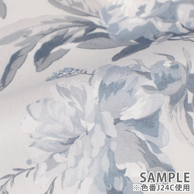 生地 LIBERTY FABRICS リバティ・ファブリックス タナローン 2024SS Onetone Gradation Decadent Blooms デカダント・ブルームス(18-3638232) J24C.グレー 99Zz99j
