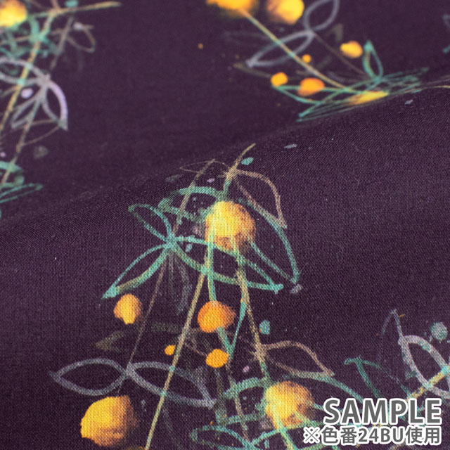 生地 LIBERTY FABRICS リバティ・ファブリックス タナローン 2024SS Wildsmith's Wonderful World I Dreamt of Roses アイ・ドリームト・オブ・ローゼズ(363J4204) 24BU.ダークパープル 99Zz99j