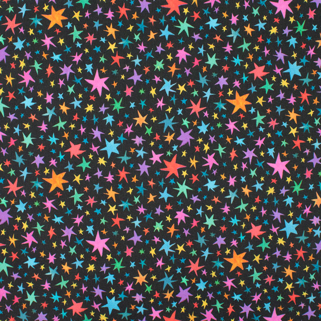 生地 LIBERTY FABRICS リバティ・ファブリックス タナローン 2024SS Wildsmith's Wonderful World Starstruck スターストラック(363J4205) 24BU.ブラック 99Zz99j
