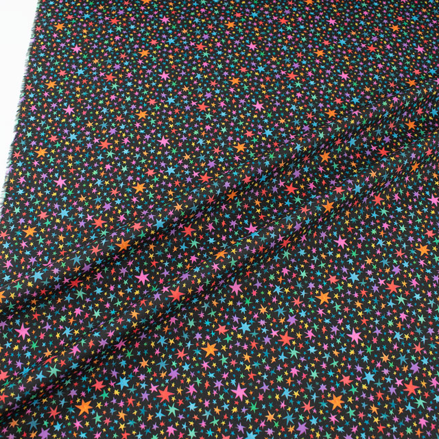 生地 LIBERTY FABRICS リバティ・ファブリックス タナローン 2024SS Wildsmith's Wonderful World Starstruck スターストラック(363J4205) 24BU.ブラック 99Zz99j