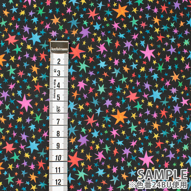 生地 LIBERTY FABRICS リバティ・ファブリックス タナローン 2024SS Wildsmith's Wonderful World Starstruck スターストラック(363J4205) 24BU.ブラック 99Zz99j