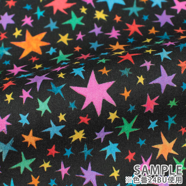 生地 LIBERTY FABRICS リバティ・ファブリックス タナローン 2024SS Wildsmith's Wonderful World Starstruck スターストラック(363J4205) 24BU.ブラック 99Zz99j