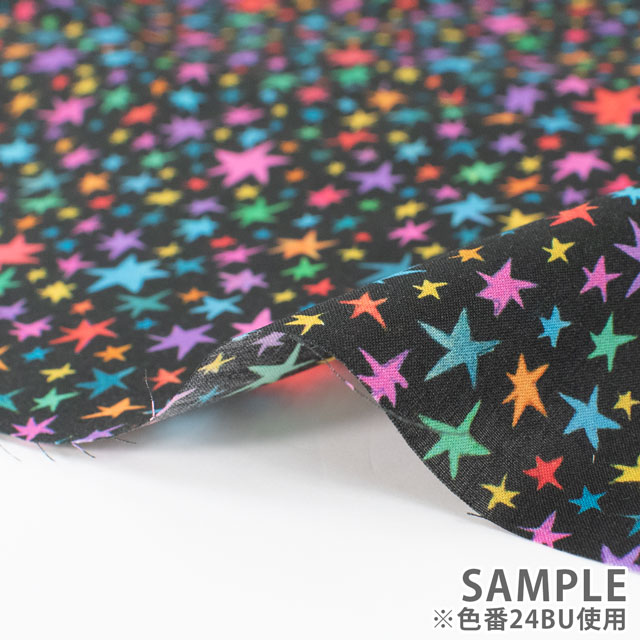 生地 LIBERTY FABRICS リバティ・ファブリックス タナローン 2024SS Wildsmith's Wonderful World Starstruck スターストラック(363J4205) 24BU.ブラック 99Zz99j