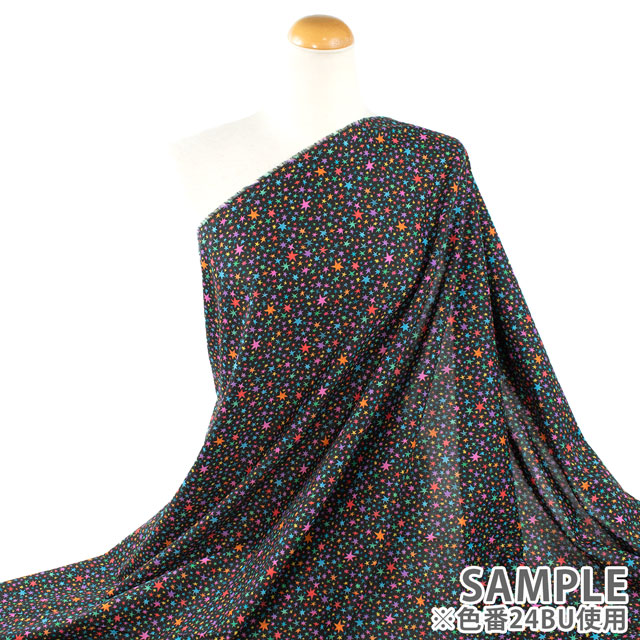 生地 LIBERTY FABRICS リバティ・ファブリックス タナローン 2024SS Wildsmith's Wonderful World Starstruck スターストラック(363J4205) 24BU.ブラック 99Zz99j