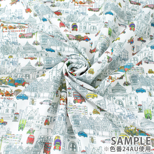 生地 LIBERTY FABRICS リバティ・ファブリックス タナローン 2024SS Wildsmith's Wonderful World London’s Calling ロンドンズ・コーリング(363J4207) 24AU.マルチ 99Zz99j