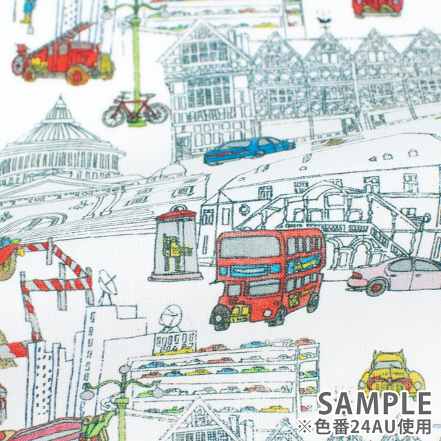 生地 LIBERTY FABRICS リバティ・ファブリックス タナローン 2024SS Wildsmith's Wonderful World London’s Calling ロンドンズ・コーリング(363J4207) 24AU.マルチ 99Zz99j