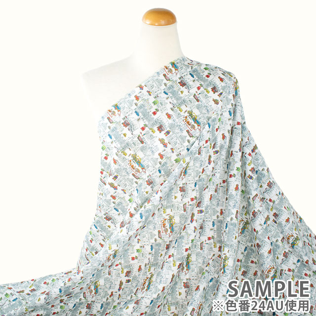 生地 LIBERTY FABRICS リバティ・ファブリックス タナローン 2024SS Wildsmith's Wonderful World London’s Calling ロンドンズ・コーリング(363J4207) 24AU.マルチ 99Zz99j