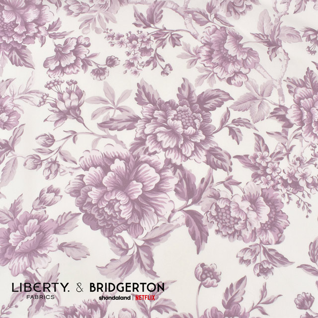 生地 LIBERTY FABRICS リバティ・ファブリックス タナローン LIBERTY FABRICS & BRIDGERTON Regency Trail リージェンシー・トレイル(36374403) C.パープル 09Ac03j