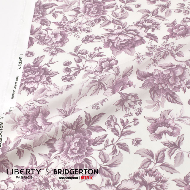生地 LIBERTY FABRICS リバティ・ファブリックス タナローン LIBERTY FABRICS & BRIDGERTON Regency Trail リージェンシー・トレイル(36374403) C.パープル 09Ac03j