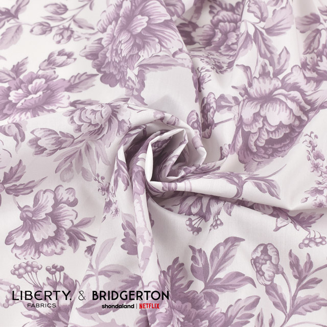 生地 LIBERTY FABRICS リバティ・ファブリックス タナローン LIBERTY FABRICS & BRIDGERTON Regency Trail リージェンシー・トレイル(36374403) C.パープル 09Ac03j