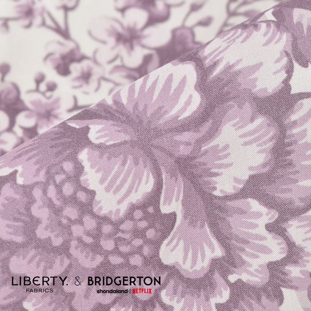生地 LIBERTY FABRICS リバティ・ファブリックス タナローン LIBERTY FABRICS & BRIDGERTON Regency Trail リージェンシー・トレイル(36374403) C.パープル 09Ac03j
