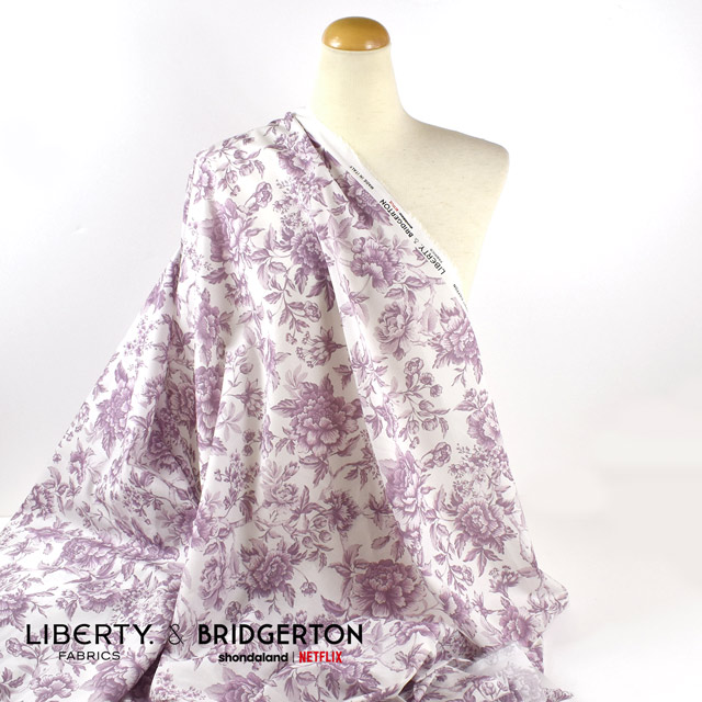 生地 LIBERTY FABRICS リバティ・ファブリックス タナローン LIBERTY FABRICS & BRIDGERTON Regency Trail リージェンシー・トレイル(36374403) C.パープル 09Ac03j