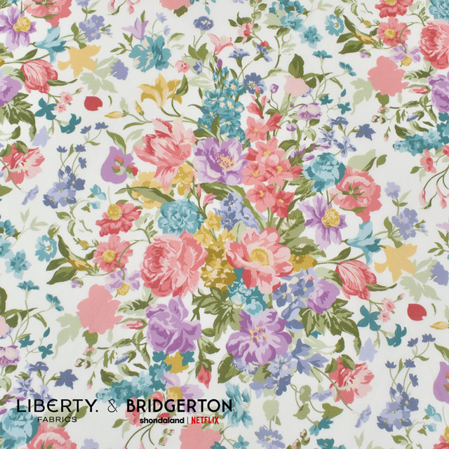 生地 LIBERTY FABRICS リバティ・ファブリックス タナローン LIBERTY FABRICS & BRIDGERTON Bouquet Parade ブーケ・パレード(36374406) A.ピンク 09Ac03j