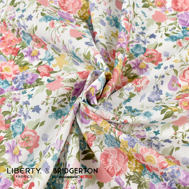 生地 LIBERTY FABRICS リバティ・ファブリックス タナローン LIBERTY FABRICS & BRIDGERTON Bouquet Parade ブーケ・パレード(36374406) A.ピンク 09Ac03j