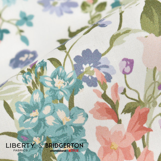 生地 LIBERTY FABRICS リバティ・ファブリックス タナローン LIBERTY FABRICS & BRIDGERTON Bouquet Parade ブーケ・パレード(36374406) A.ピンク 09Ac03j