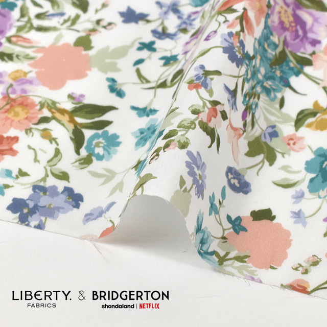 生地 LIBERTY FABRICS リバティ・ファブリックス タナローン LIBERTY FABRICS & BRIDGERTON Bouquet Parade ブーケ・パレード(36374406) A.ピンク 09Ac03j