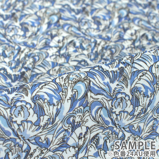 生地 LIBERTY FABRICS リバティ・ファブリックス タナローン 2024AW THE CURATED FLORAL Petal Frill ペタル・フリル(24-3634215) 24CU.イエロー 09Ac03j