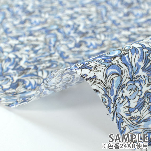 生地 LIBERTY FABRICS リバティ・ファブリックス タナローン 2024AW THE CURATED FLORAL Petal Frill ペタル・フリル(24-3634215) 24CU.イエロー 09Ac03j