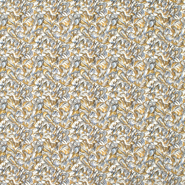 生地 LIBERTY FABRICS リバティ・ファブリックス タナローン 2024AW THE CURATED FLORAL Petal Frill ペタル・フリル(24-3634215) 24CU.イエロー 09Ac03j