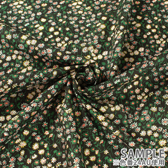 生地 LIBERTY FABRICS リバティ・ファブリックス タナローン 2024AW THE CURATED FLORAL Marguerite マーゲリート(24-3634222) 24AU.ブラック 99Zz99j