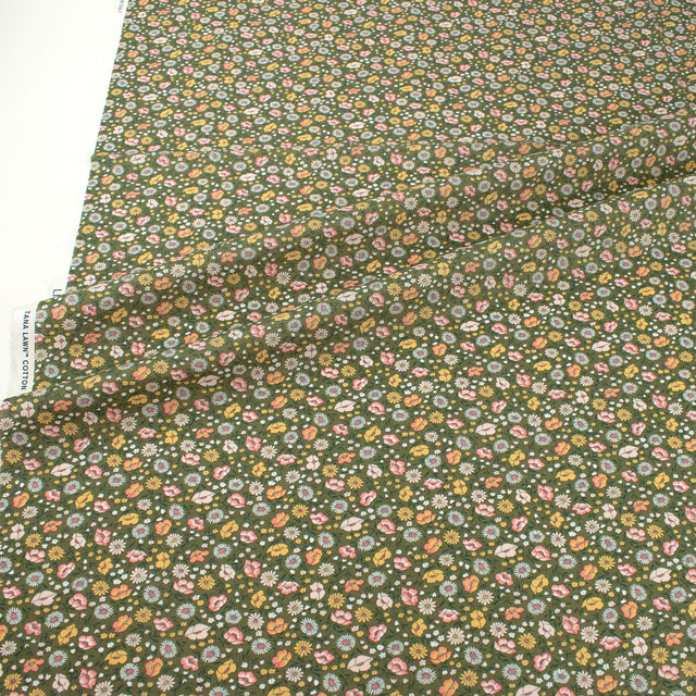 生地 LIBERTY FABRICS リバティ・ファブリックス タナローン 2024AW THE CURATED FLORAL Veronica ヴェロニカ(24-3634223) 24BU.カーキ 09Ac03j