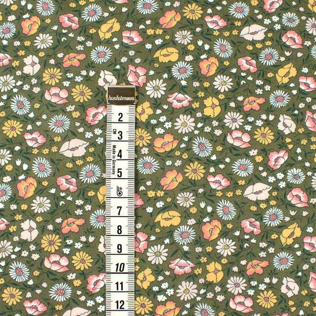 生地 LIBERTY FABRICS リバティ・ファブリックス タナローン 2024AW THE CURATED FLORAL Veronica ヴェロニカ(24-3634223) 24BU.カーキ 09Ac03j