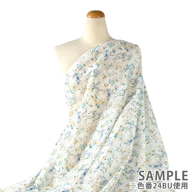 生地 LIBERTY FABRICS リバティ・ファブリックス タナローン 2024AW THE CURATED FLORAL Sophie Anne ソフィー・アン(24-3634235) 24BU.ブルー 09Ac03j