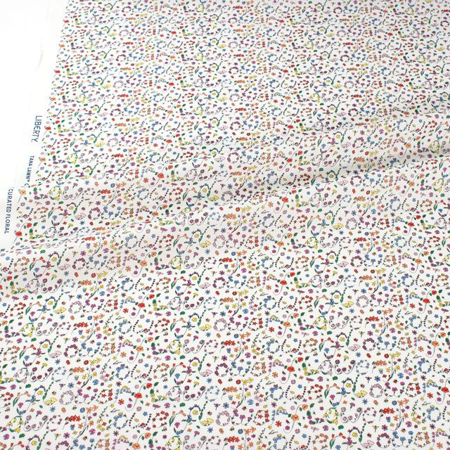 生地 LIBERTY FABRICS リバティ・ファブリックス タナローン 2024AW THE CURATED FLORAL Ing-Britt's Garden イング - ブリッツ・ガーデン(24-3634248) 24BU.マルチ 09Ac03j
