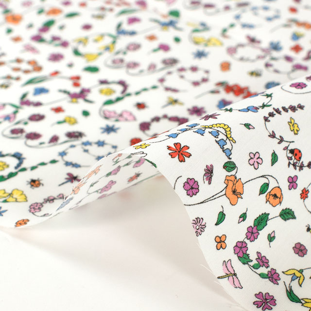 生地 LIBERTY FABRICS リバティ・ファブリックス タナローン 2024AW THE CURATED FLORAL Ing-Britt's Garden イング - ブリッツ・ガーデン(24-3634248) 24BU.マルチ 09Ac03j