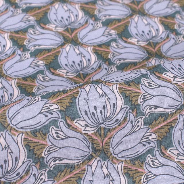 生地 LIBERTY FABRICS リバティ・ファブリックス タナローン 2024AW THE CURATED FLORAL Evelyn Trail エヴリン・トレイル(24-3634294) 24CU.パープル 99Zz99j