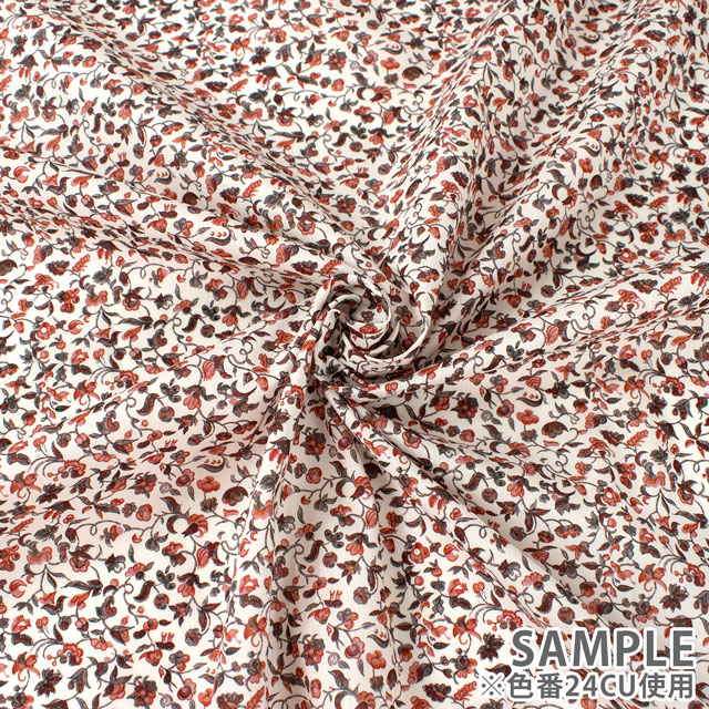 生地 LIBERTY FABRICS リバティ・ファブリックス タナローン 2024AW THE CURATED FLORAL Eleanor's Orchard エレノアズ・オーチャード(24-3634295) 24BU.ブルー 09Ac03j