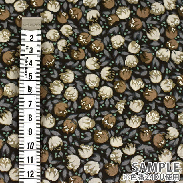 生地 LIBERTY FABRICS リバティ・ファブリックス オーガニックタナローン 2024AW Organic Garden Dotty Lottie ドッティ・ロッティ(24-157J920) 24DU.ブラック 09Ac03j