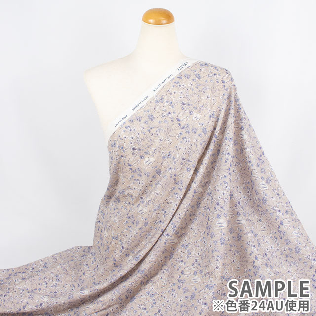 生地 LIBERTY FABRICS リバティ・ファブリックス タナローン 2024AW Native Flowers WANDERVOGEL ワンダーフォーゲル(24-363J4221) 24AU.ベージュ 09Ac04j