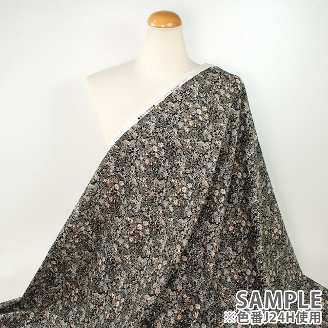生地 LIBERTY FABRICS リバティ・ファブリックス コーデュロイ 2024AW Babingdon バビンドン(24-3634236) J24H.ブラック 99Zz99j
