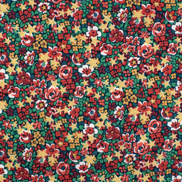 生地 LIBERTY FABRICS リバティ・ファブリックス タナローン 2024AW Pearly Christmas Emma Etoile エマ・エトワール(15773401) 24AT.レッド 09Ac03j