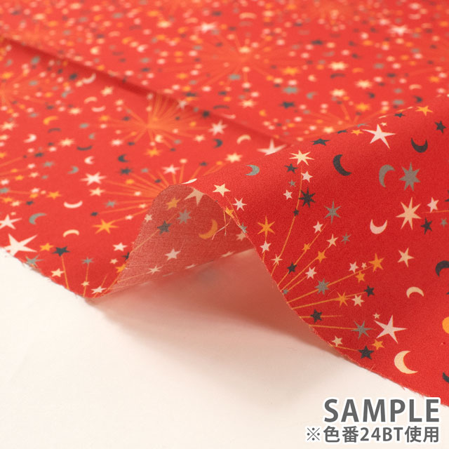 生地 LIBERTY FABRICS リバティ・ファブリックス タナローン 2024AW Pearly Christmas Helen's Starry Sky へレンズ・スターリー・スカイ(15773403) 24CT.ダークグリーン 09Ac03j