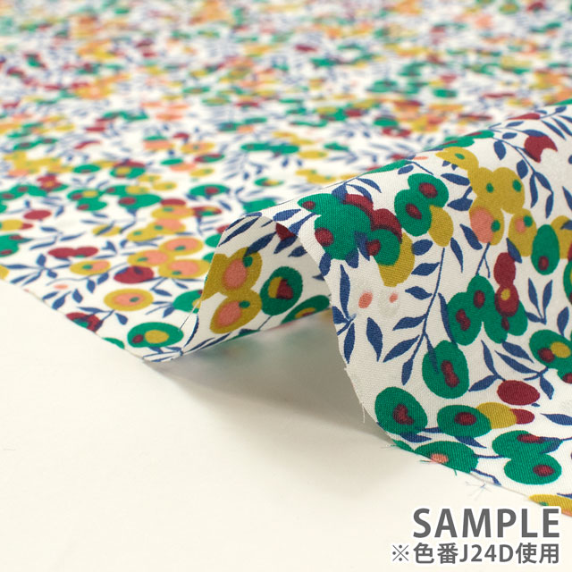 生地 LIBERTY FABRICS リバティ・ファブリックス タナローン 2024AW Pearly Christmas Wiltshire ウィルトシャー(3339009P) J24D.グリーン 09Ac03j