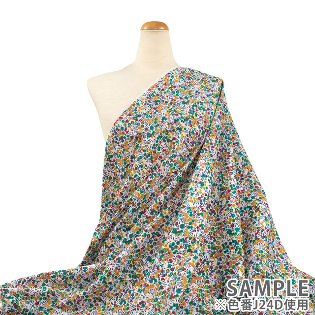 生地 LIBERTY FABRICS リバティ・ファブリックス タナローン 2024AW Pearly Christmas Wiltshire ウィルトシャー(3339009P) J24D.グリーン 09Ac03j