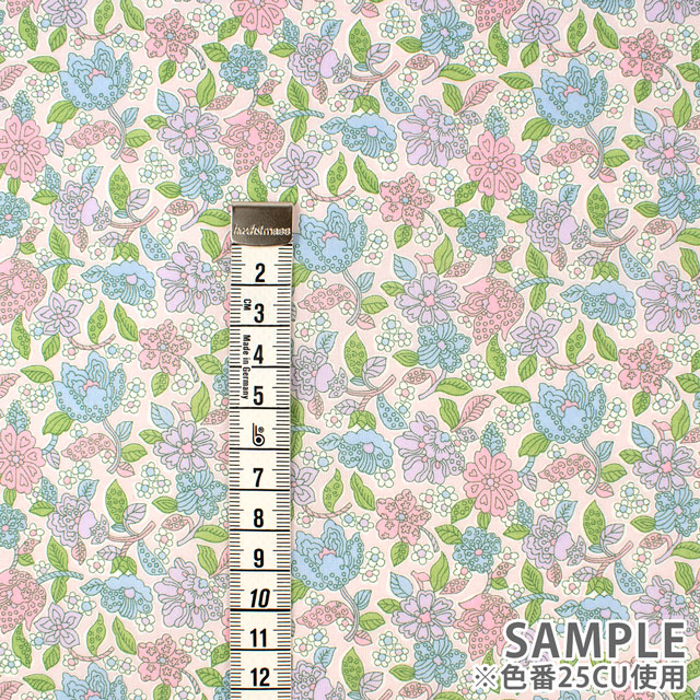 生地 LIBERTY FABRICS リバティ・ファブリックス タナローン 2025SS Retold 150th Anniversary Collection Floral Ovation フローラル・オベーション(25-3635104) 25BU.ブルー 09Ac03j