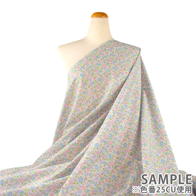 生地 LIBERTY FABRICS リバティ・ファブリックス タナローン 2025SS Retold 150th Anniversary Collection Floral Ovation フローラル・オベーション(25-3635104) 25BU.ブルー 09Ac03j