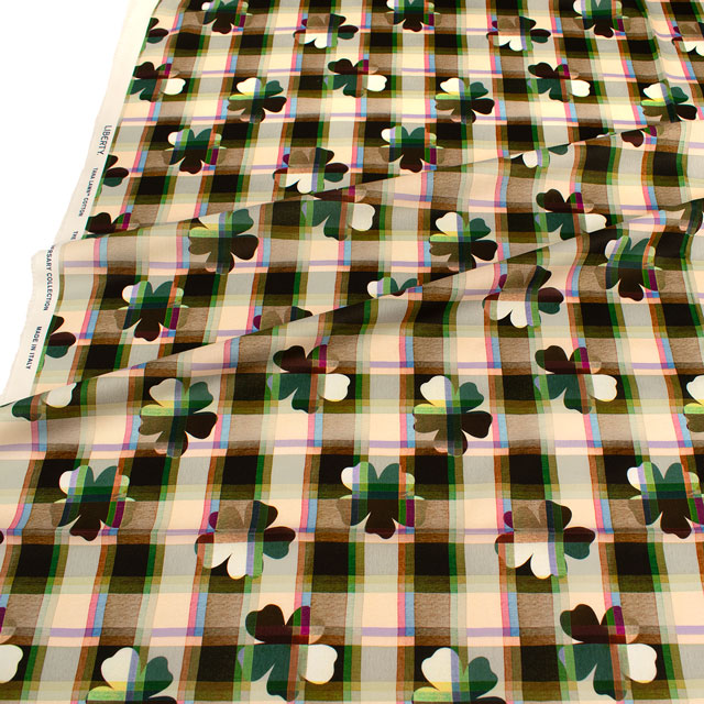 生地 LIBERTY FABRICS リバティ・ファブリックス タナローン 2025SS Retold 150th Anniversary Collection Tudor Petals チューダー・ペタルス(25-3635105) 25BU.ブラウン 09Ac03j