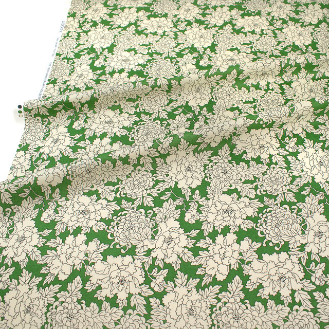 生地 LIBERTY FABRICS リバティ・ファブリックス タナローン 2025SS Retold 150th Anniversary Collection Costume コスチューム(25-3635109) 25CU.グリーン 09Ac03j