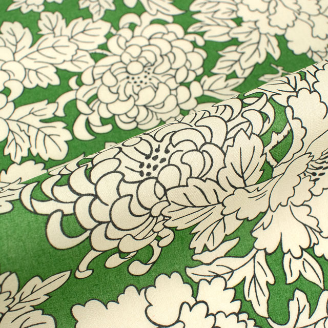 生地 LIBERTY FABRICS リバティ・ファブリックス タナローン 2025SS Retold 150th Anniversary Collection Costume コスチューム(25-3635109) 25CU.グリーン 09Ac03j