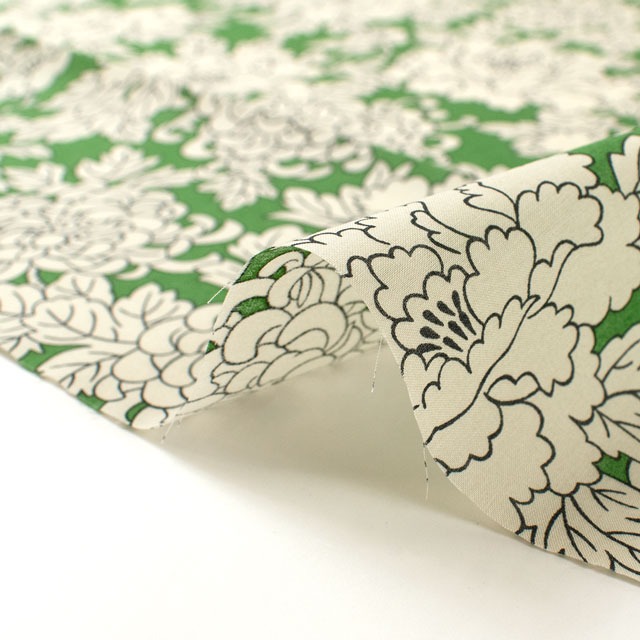 生地 LIBERTY FABRICS リバティ・ファブリックス タナローン 2025SS Retold 150th Anniversary Collection Costume コスチューム(25-3635109) 25CU.グリーン 09Ac03j