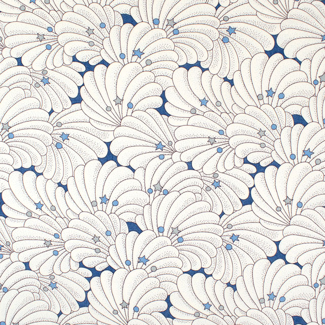 生地 LIBERTY FABRICS リバティ・ファブリックス タナローン 2025SS Retold 150th Anniversary Collection Poiret Shell ポワレ・シェル(25-3635122) 25BU.ブルー 09Ac03j