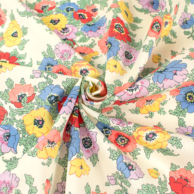 生地 LIBERTY FABRICS リバティ・ファブリックス タナローン 2025SS Retold 150th Anniversary Collection Madeleine マデリン(25-3635124) 25CU.マルチ 09Ac03j