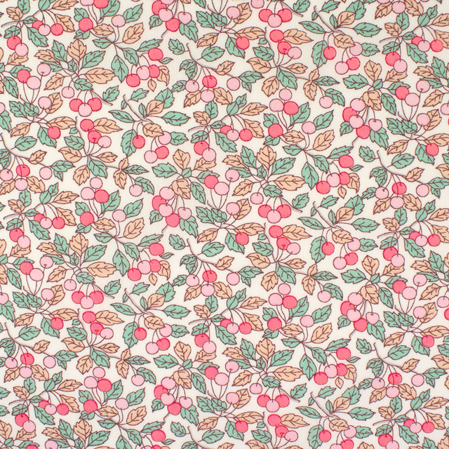 生地 LIBERTY FABRICS リバティ・ファブリックス タナローン 2025SS Retold 150th Anniversary Collection Colleen's Orchard コリーンズ・オーチャード(25-3635125) 25BU.ピンク 09Ac03j