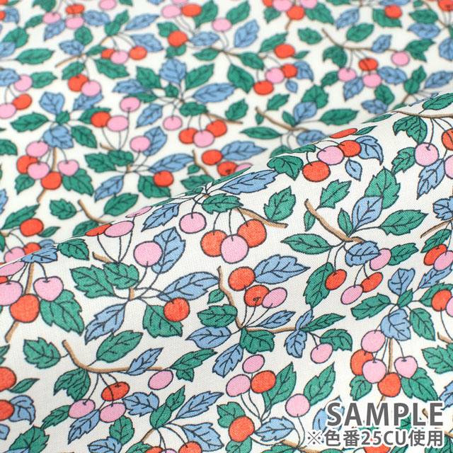 生地 LIBERTY FABRICS リバティ・ファブリックス タナローン 2025SS Retold 150th Anniversary Collection Colleen's Orchard コリーンズ・オーチャード(25-3635125) 25BU.ピンク 09Ac03j